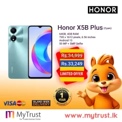 HONOR X5 Plus (4GB / 64GB) (Cyan)