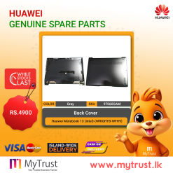 Huawei Matebook 13 (Intel)-(WRIGHTB-WFH9)- Back Cover - Gray