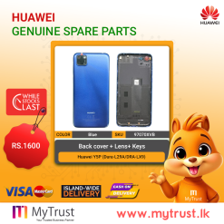 Huawei Y5P (Dura-L29A/DRA-LX9)-Back Cover + Lens + Keys- Blue