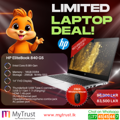 HP Elitebook 840 G5 (Core i5 – 8th Gen) - Refurbished