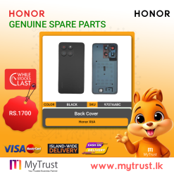 Honor X6A Back Cover + Lens -Black