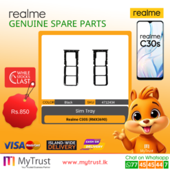 Realme C30s (RMX3690) SIM Card Holder-Gray