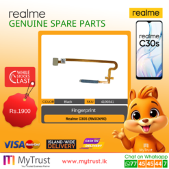Realme C30s (RMX3690) Fingerprint Sensor-Gray/Black