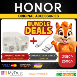 HONOR Bundle Deal  - 3.2A -35.2W - 3 PIN Adaptor +  Cable Type C -3A