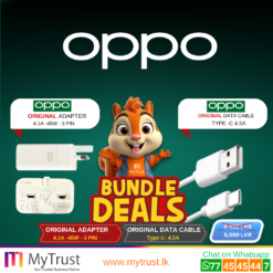 OPPO Bundle Deal Original Adaptor/Charger 11V 4.1A 45W SUPERVOOC +  Data Cable- Type-C 4.5A